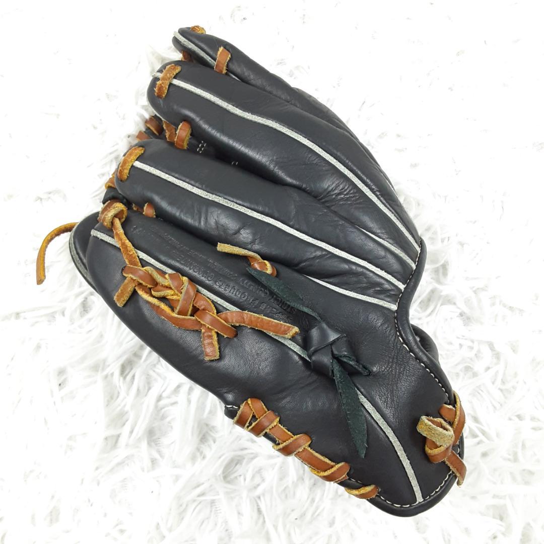 美品◎MIZUNO Global Elite RG 少年軟式内野用グローブ 黒茶