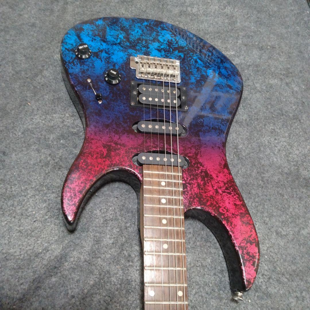 3色グラデーションカラー 世界に1本 カスタムペイントノーブランドエレキギター