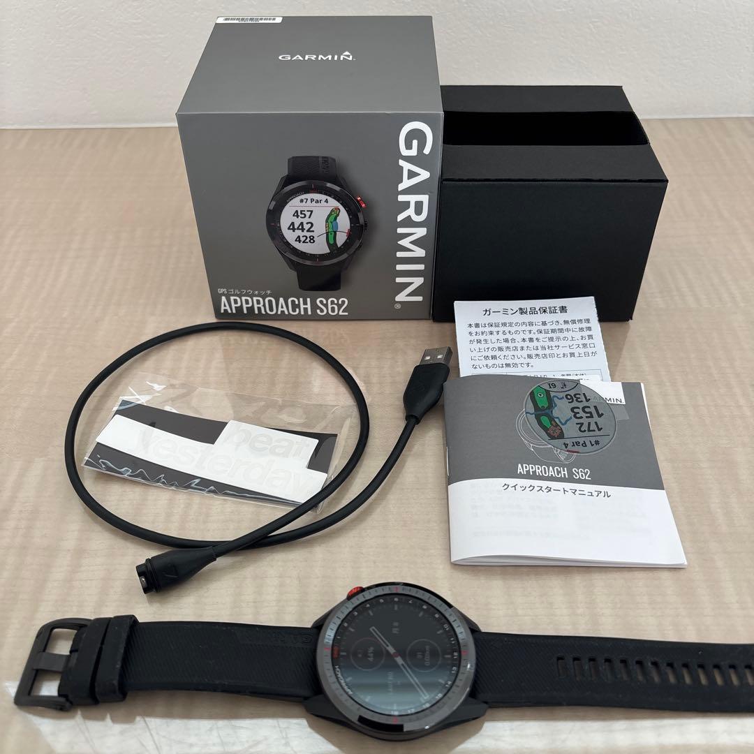 Garmin GPSナビ ゴルフ用　Approach S62 ブラック
