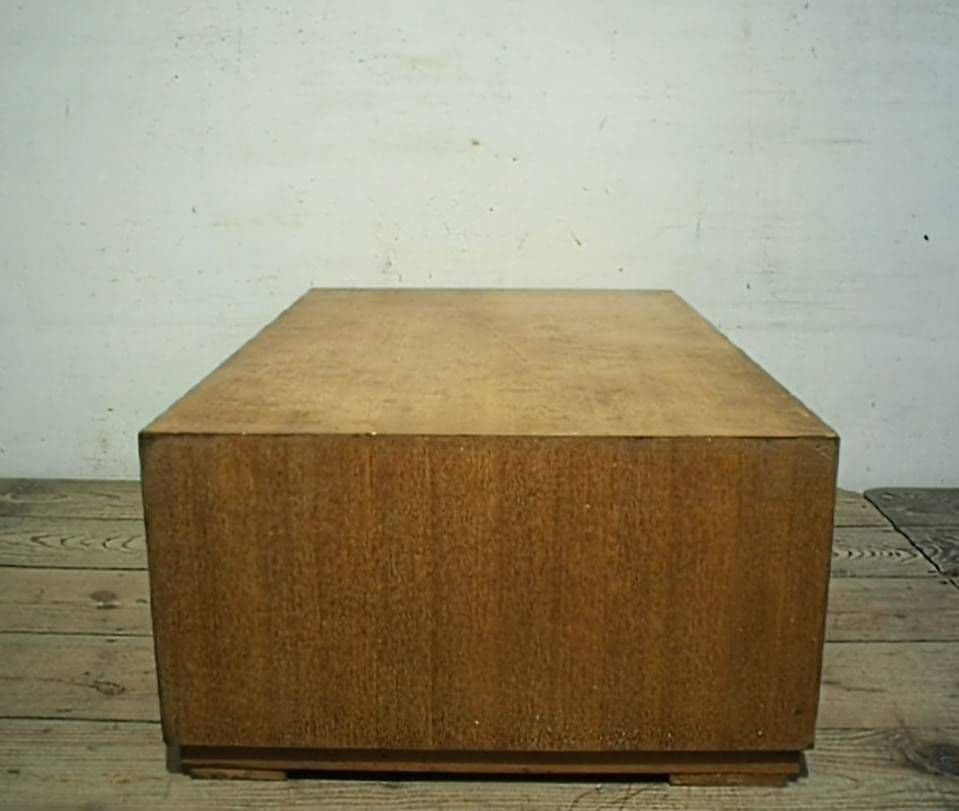 1042　ビンテージ　ロータイプの片袖机　文机　陳列台　デスク　テーブル　レトロ