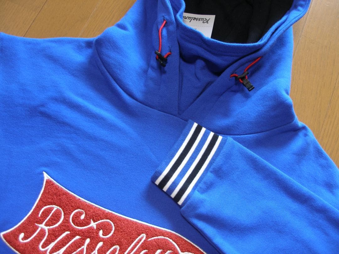 ラッセルノ FLAGロゴ MASK HOODIE メンズサイズ(5) ブルー新品