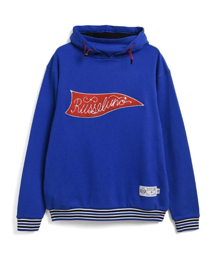 ラッセルノ FLAGロゴ MASK HOODIE メンズサイズ(5) ブルー新品