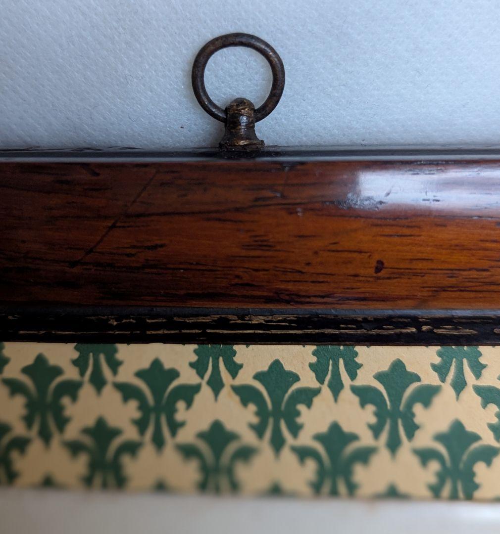 イギリスアンティーク シャーロックホームズ シルエットタイル 19世紀額装