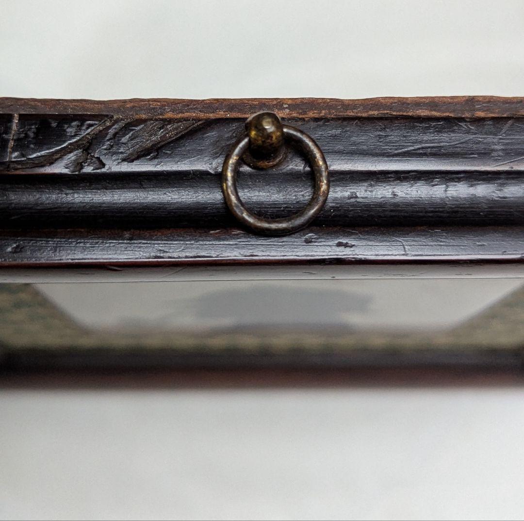 イギリスアンティーク シャーロックホームズ シルエットタイル 19世紀額装