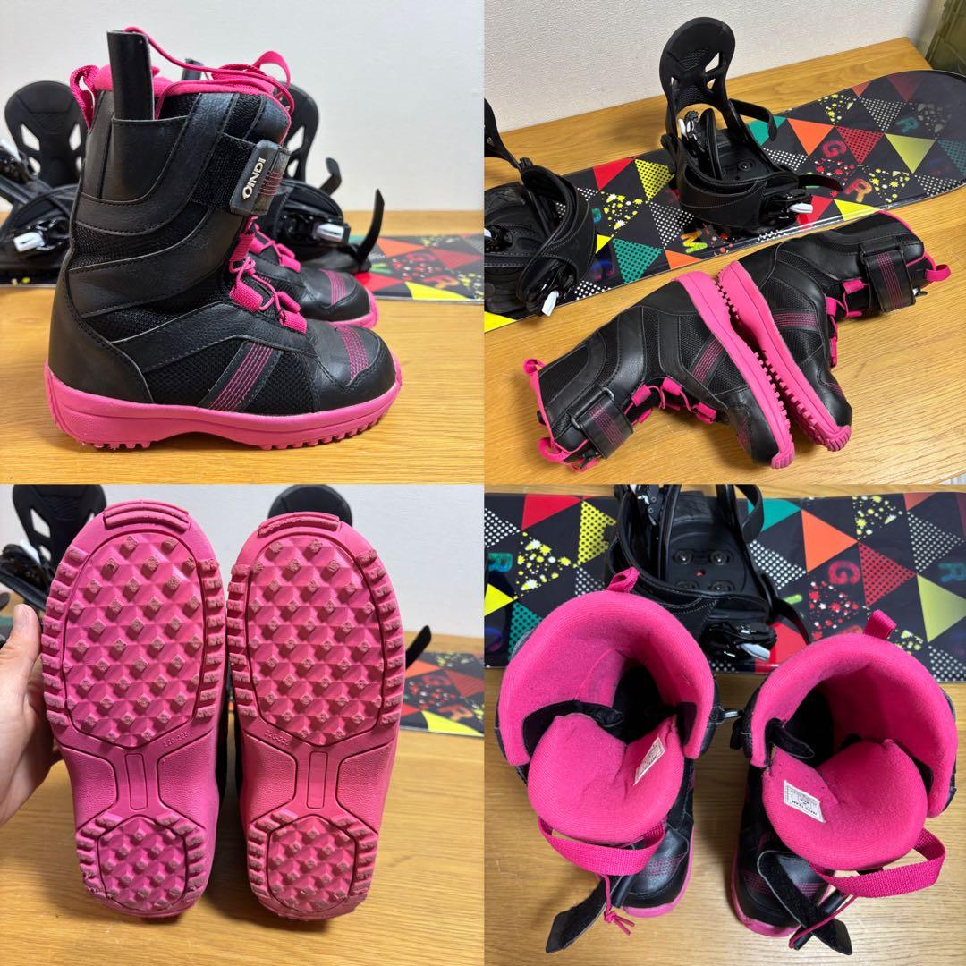 キッズ　　ジュニア IGNIO 120cmスノーボード 22cmブーツ付き