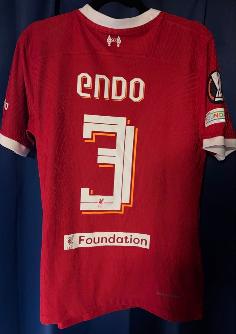 リバプール23/24 UEL仕様 遠藤航 ユニフォーム Lサイズ