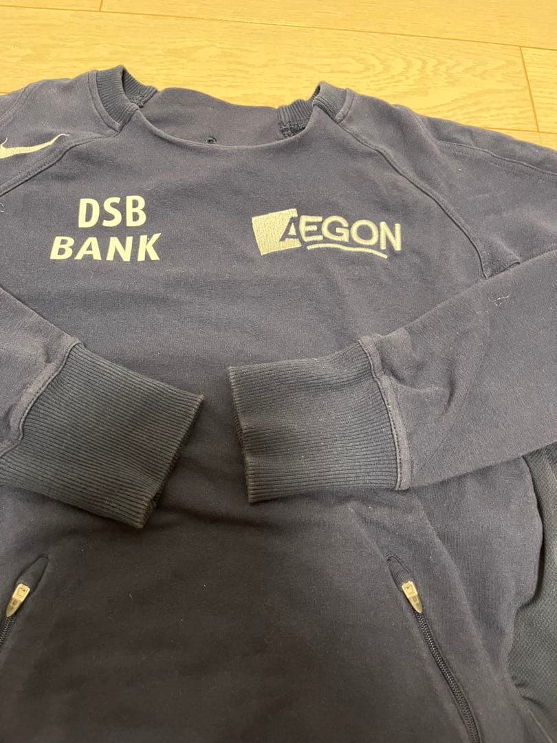 90s Nike プルオーバージャージ M ネイビー