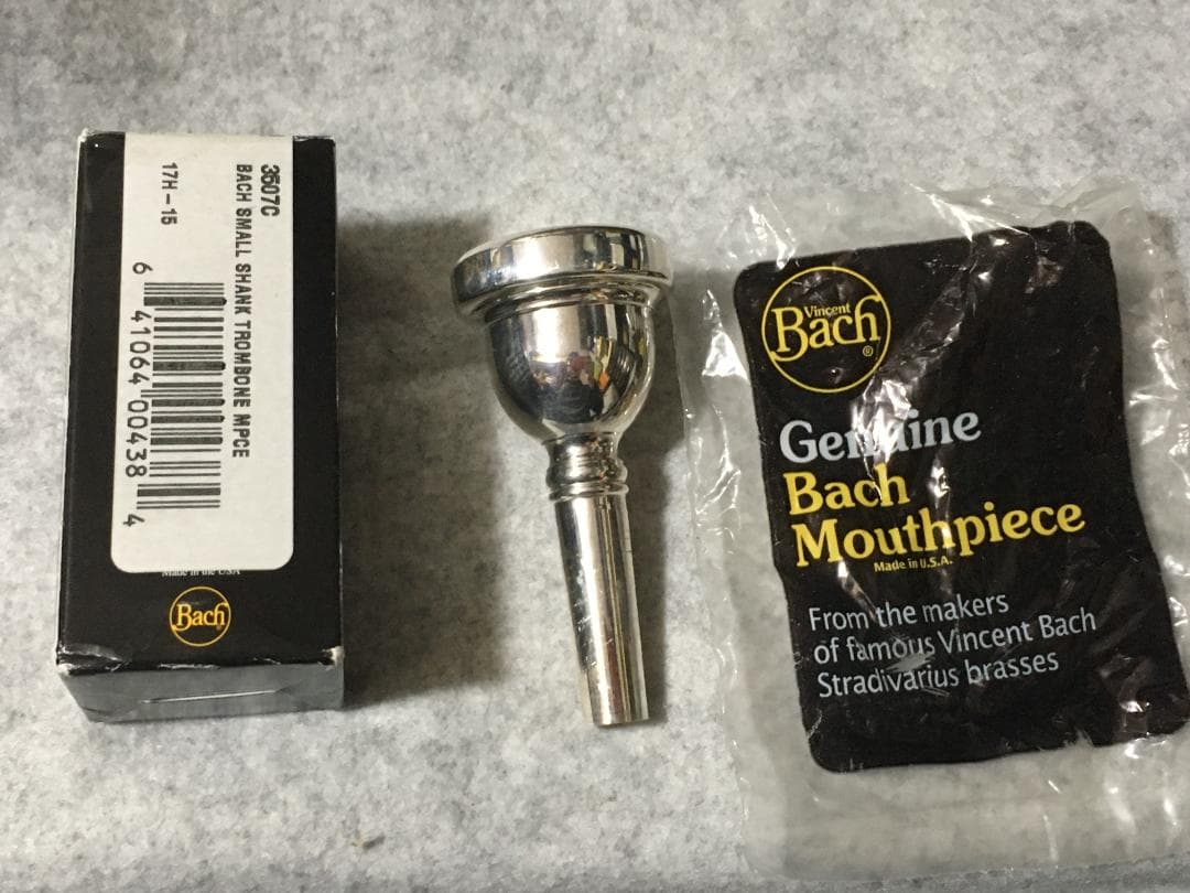 【中古】トロンボーン マウスピース BACH 細管 350 7C (K)