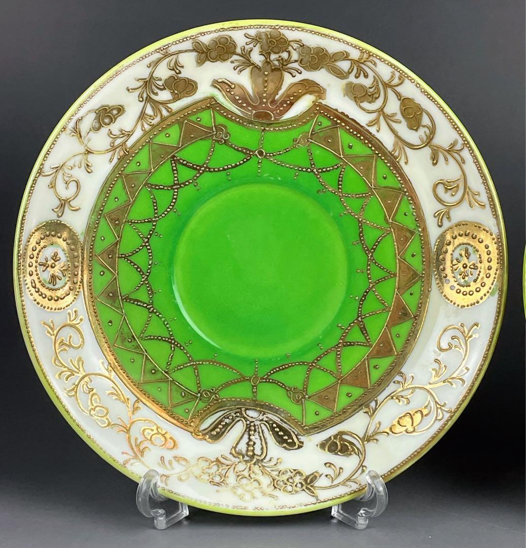 【希少】オールドニッポン シュガーボウル クリーマー ソーサー３枚セット 金盛り