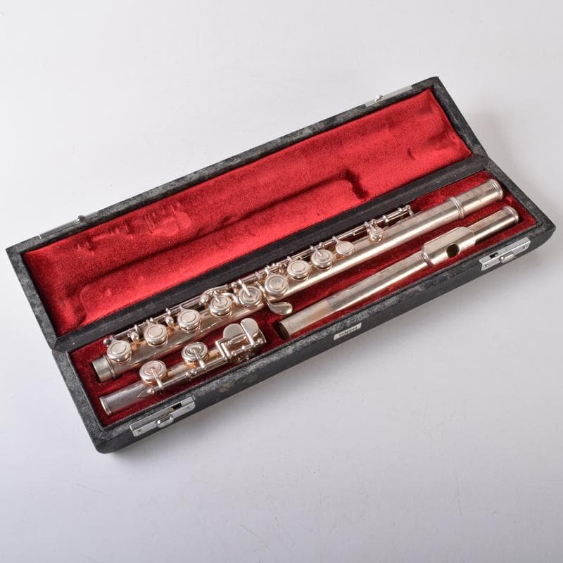 ヤマハ　SILVER刻印　フルート　約403g　ケース付　U　R8203