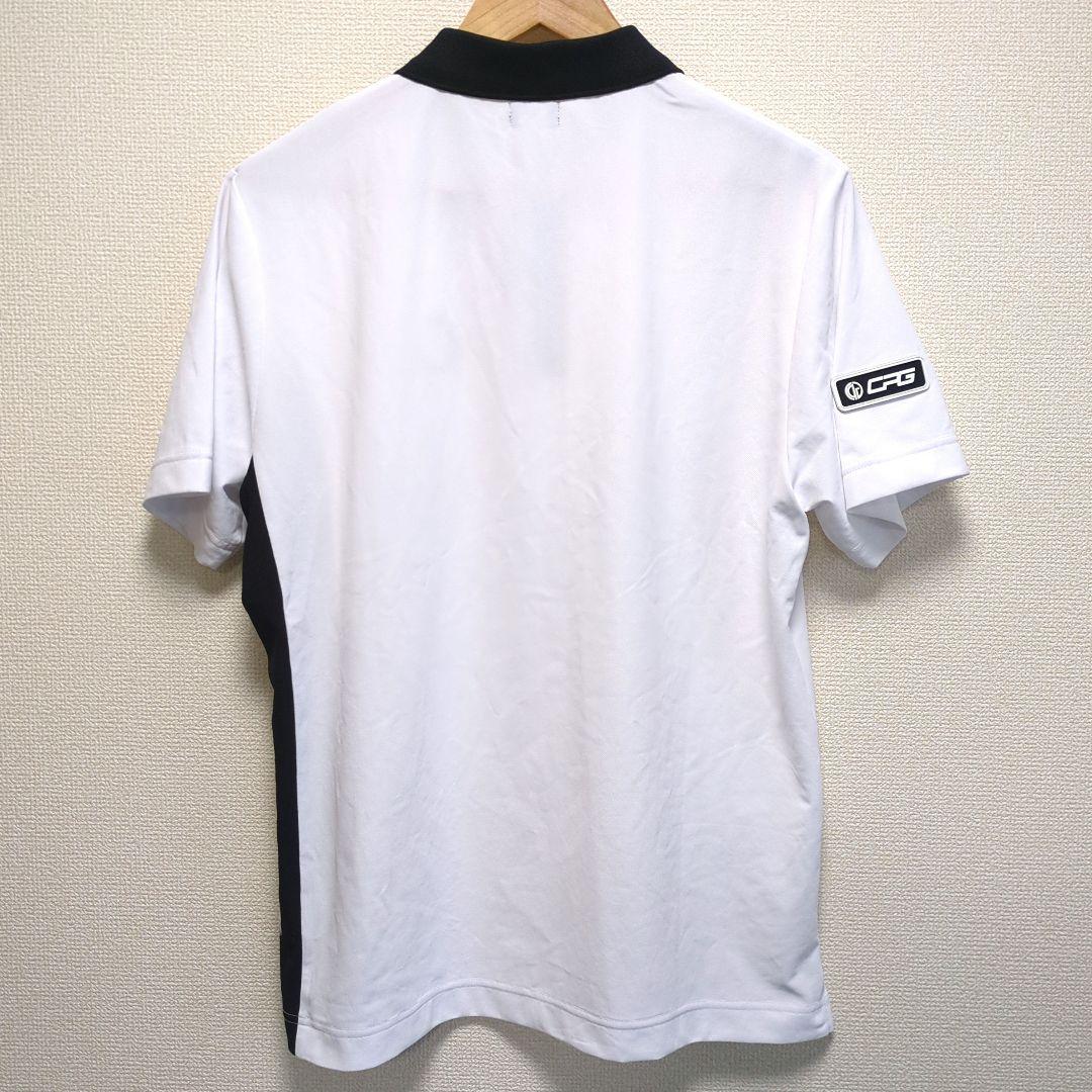 CPG GOLF ハーフジップシャツ ポロシャツ 白 黒 4 XL