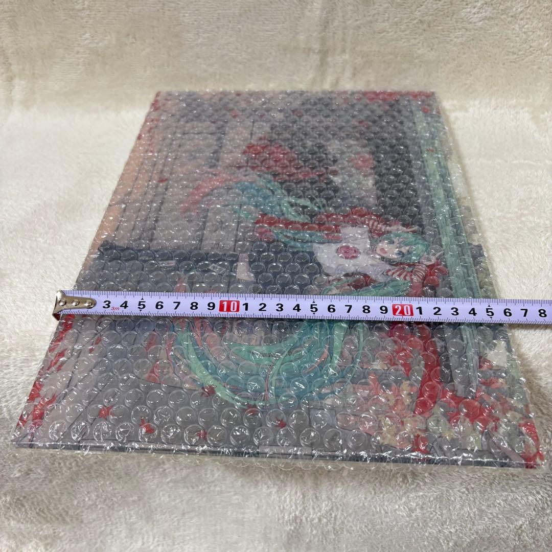 【希少】初音ミク 日本 京都 北野天満宮 アクリルパネル B4 撫牛像 受注品