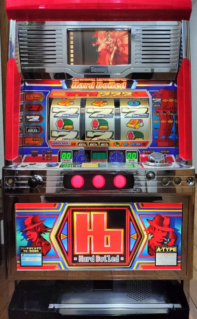 【パチスロ実機】サミー★ハードボイルド２【不要機付】４号機・希少台・人気台