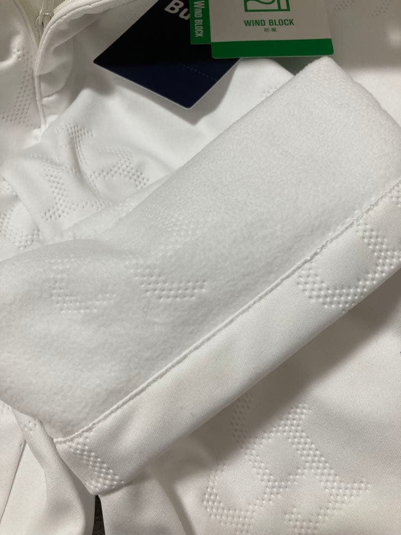 新品 ジャックバニー ピンソニック裏フリース 防風テーパードパンツ(4)M/白