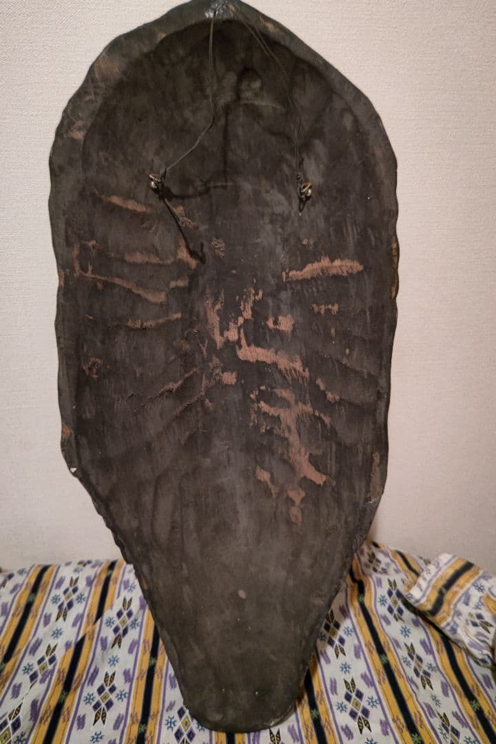 メキシコの木製魔除け面。人間と動物の融合。アンティーク