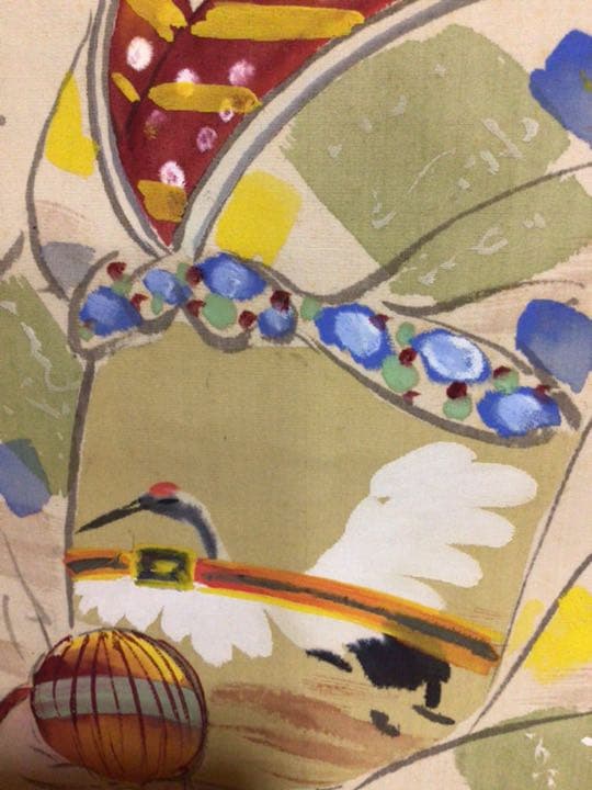 掛け軸　美人画（舞妓はん？）木箱付き