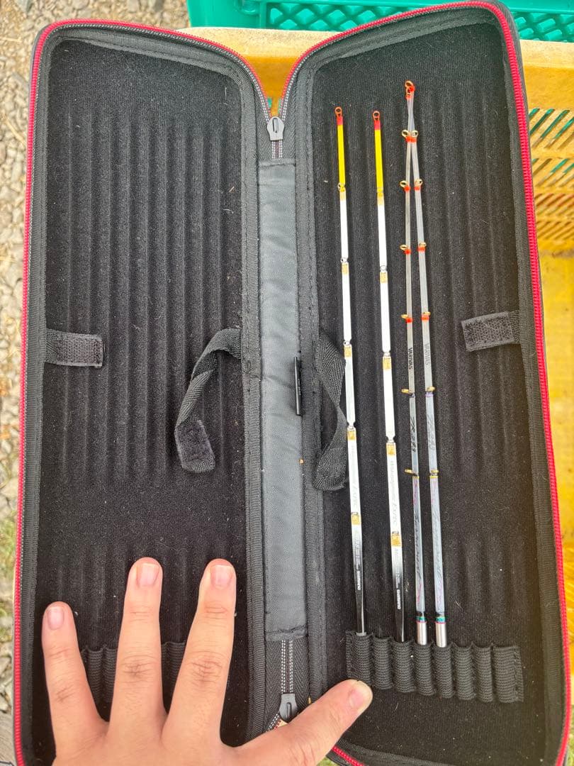 バリバスTR-293&シマノEXPECM03S 穂先ケース付きセットワカサギ穂先