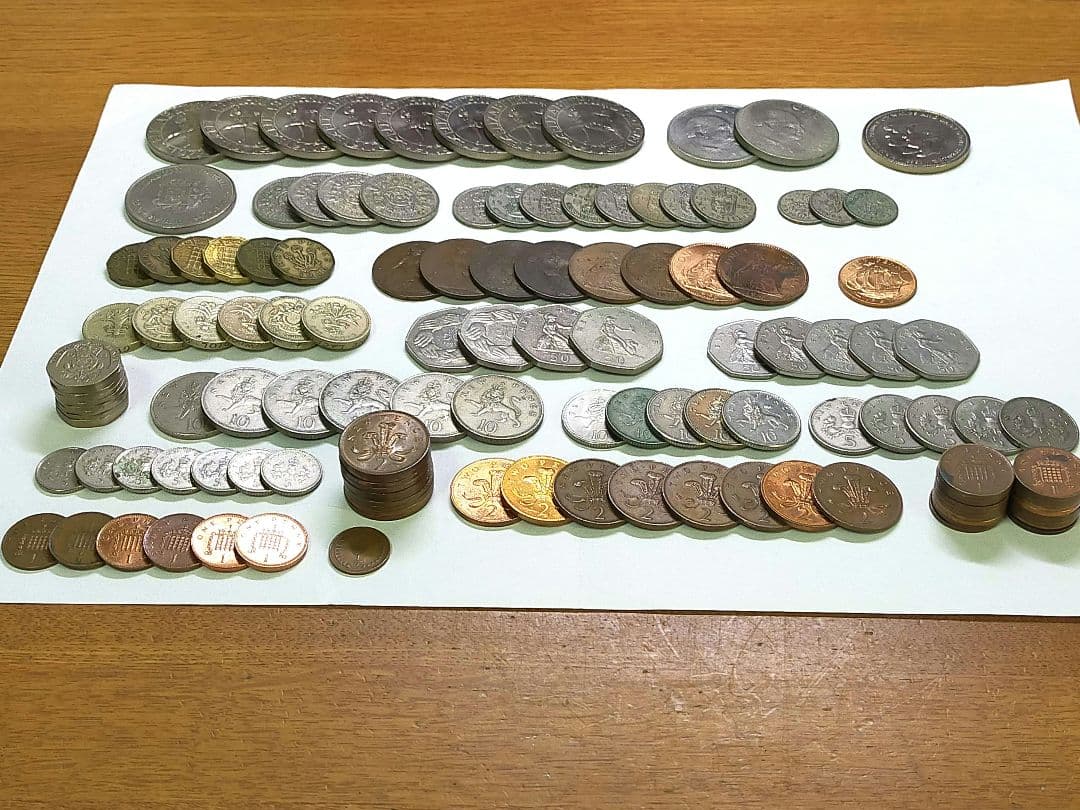 古銭　外貨　まとめ　イギリス　いろいろ