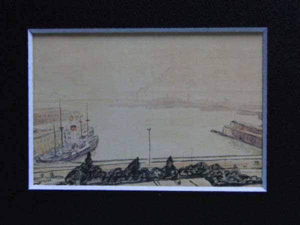 アルベール マルケ、「チュニスの港」、希少な画集より、新品高級額