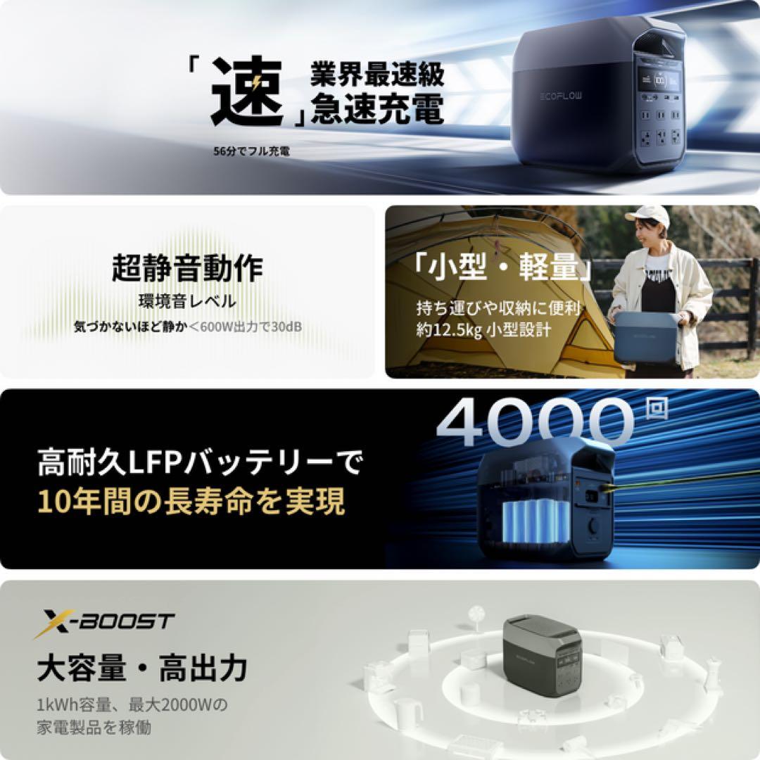 ポータブル電源 EcoFlow DELTA 3 エコフロー デルタ3