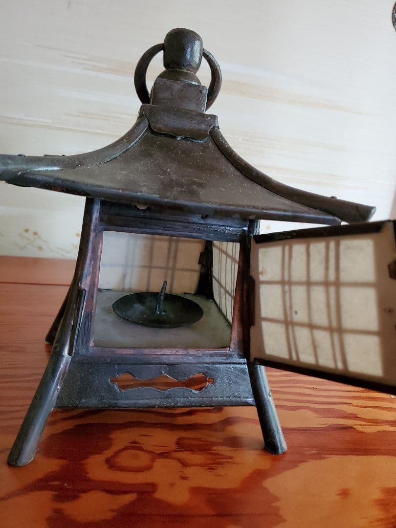 灯籠　銅製　年代物　アンティーク　美品　骨董品　No.2