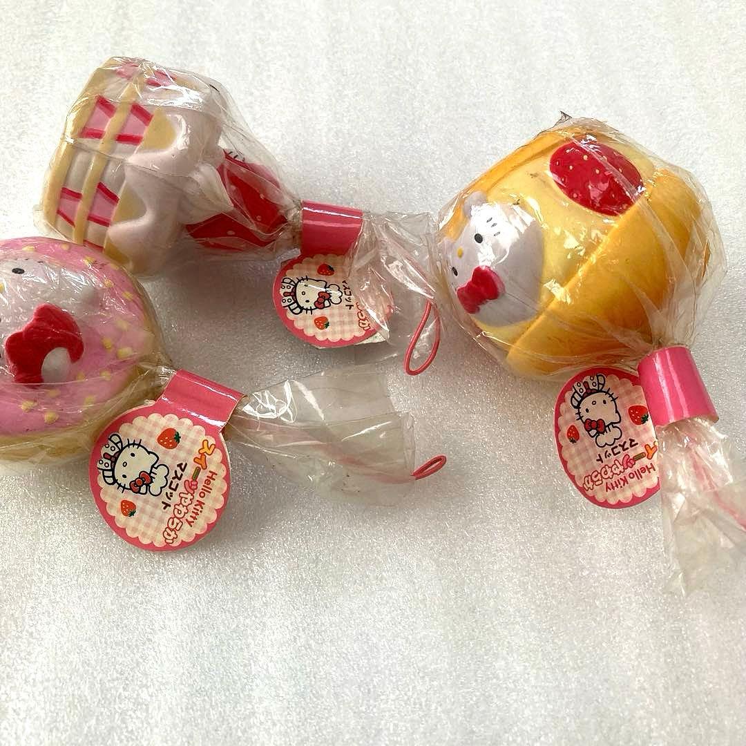 ハローキティ スイーツやわらか マスコット ストラップ スクイーズ ご当地キティ