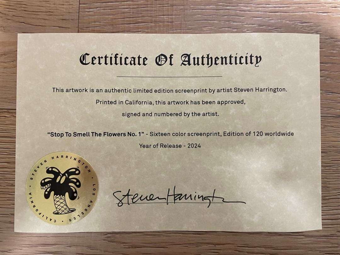 絵画 STOP TO SMELL THE FLOWERS NO. 1