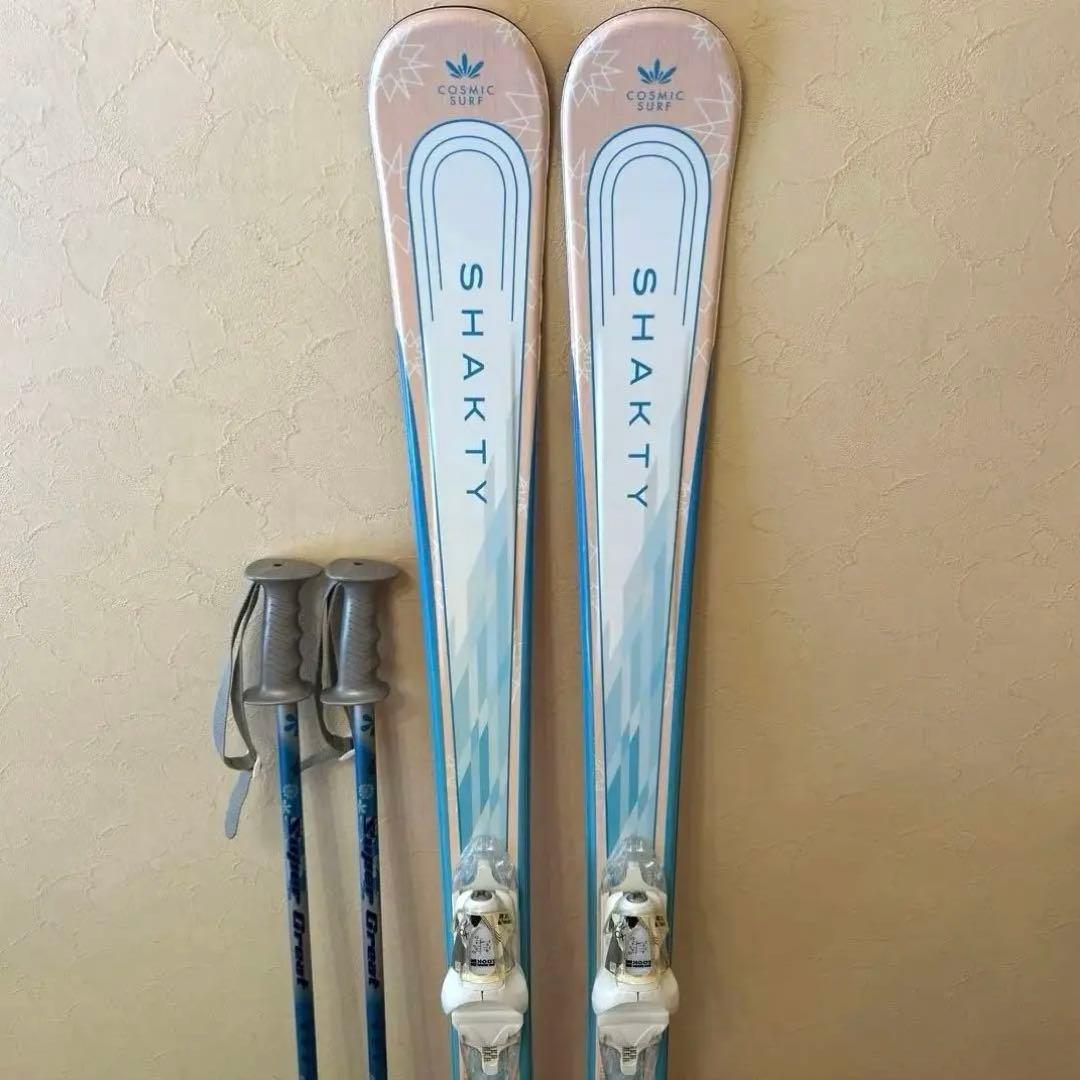 ◾️カービングスキーセット　スキー板156㎝ ブーツ25㎝ 女性用　レディース用