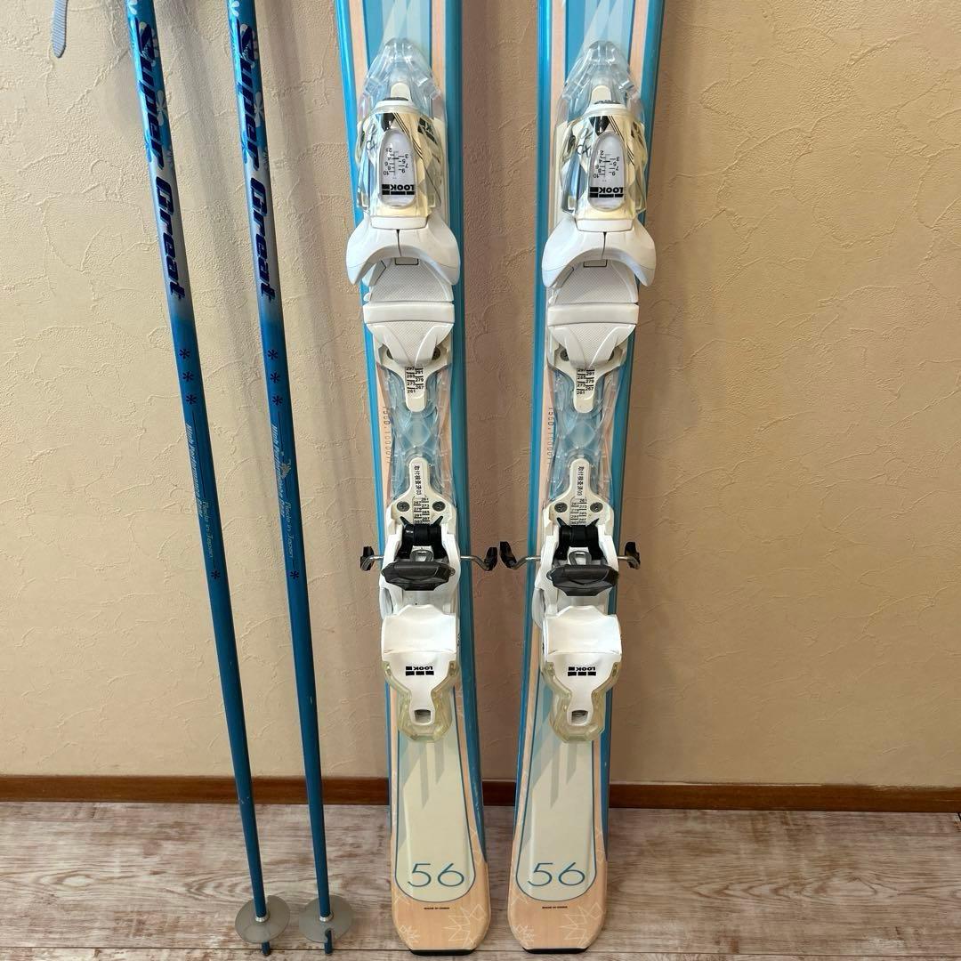 ◾️カービングスキーセット　スキー板156㎝ ブーツ25㎝ 女性用　レディース用