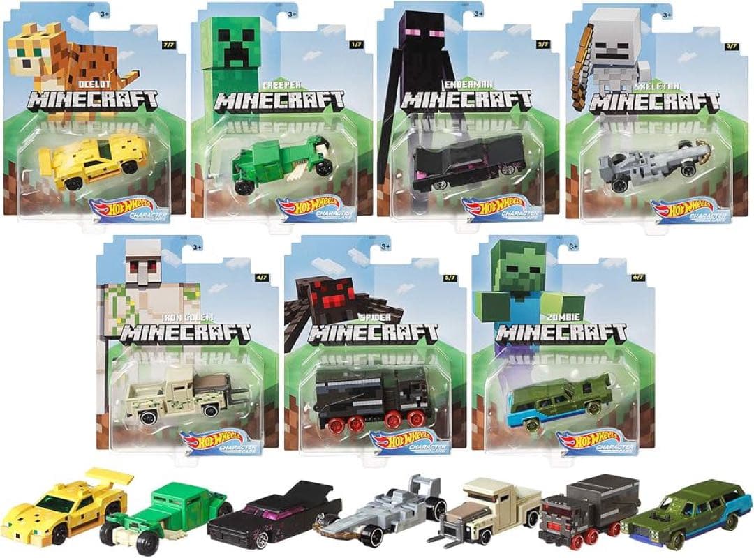 新品未開封　ホットウィール　マインクラフト　ゲーミングキャラクター 2020