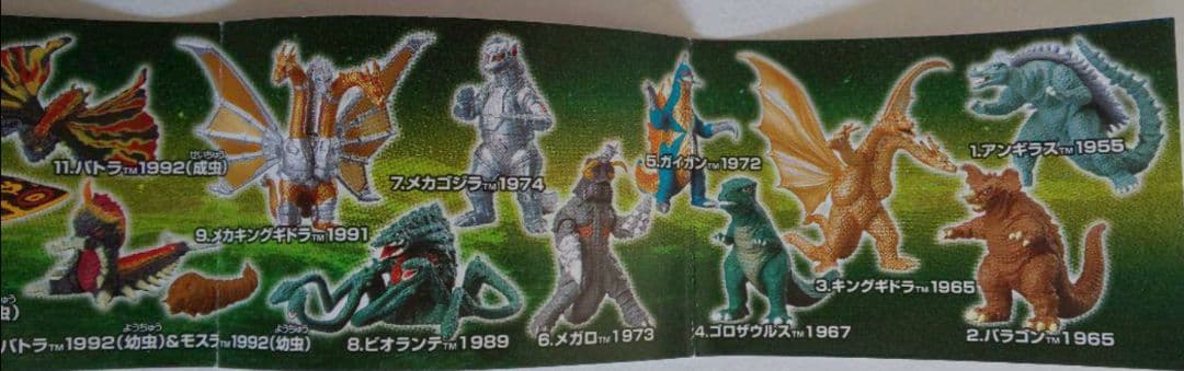 BANDAI ゴジラガチャHG『ゴジラ クロニクル2（初版）コンプリート』
