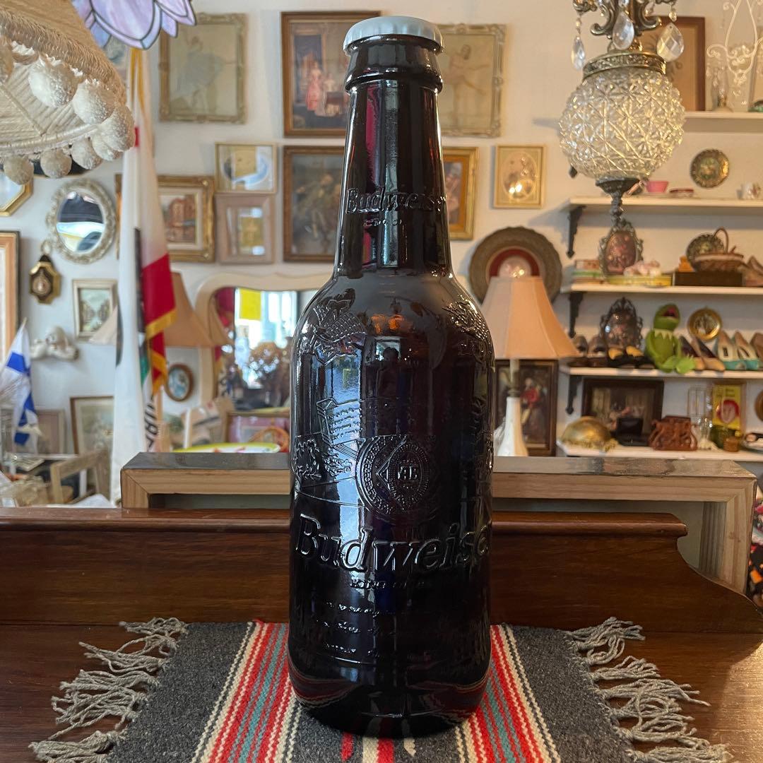 希少品！特大BIGビール瓶バドワイザーBudweiserヴィンテージ　USA雑貨