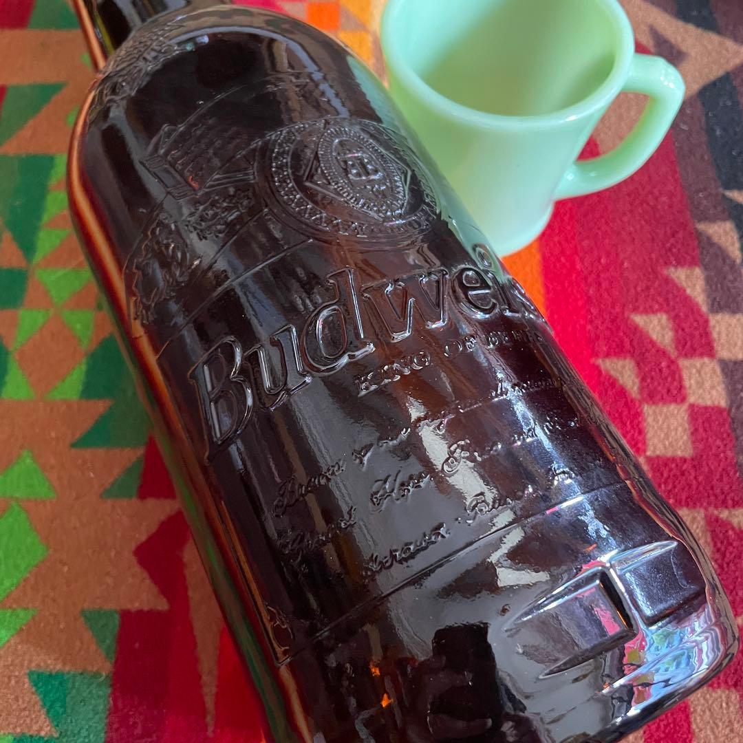 希少品！特大BIGビール瓶バドワイザーBudweiserヴィンテージ　USA雑貨