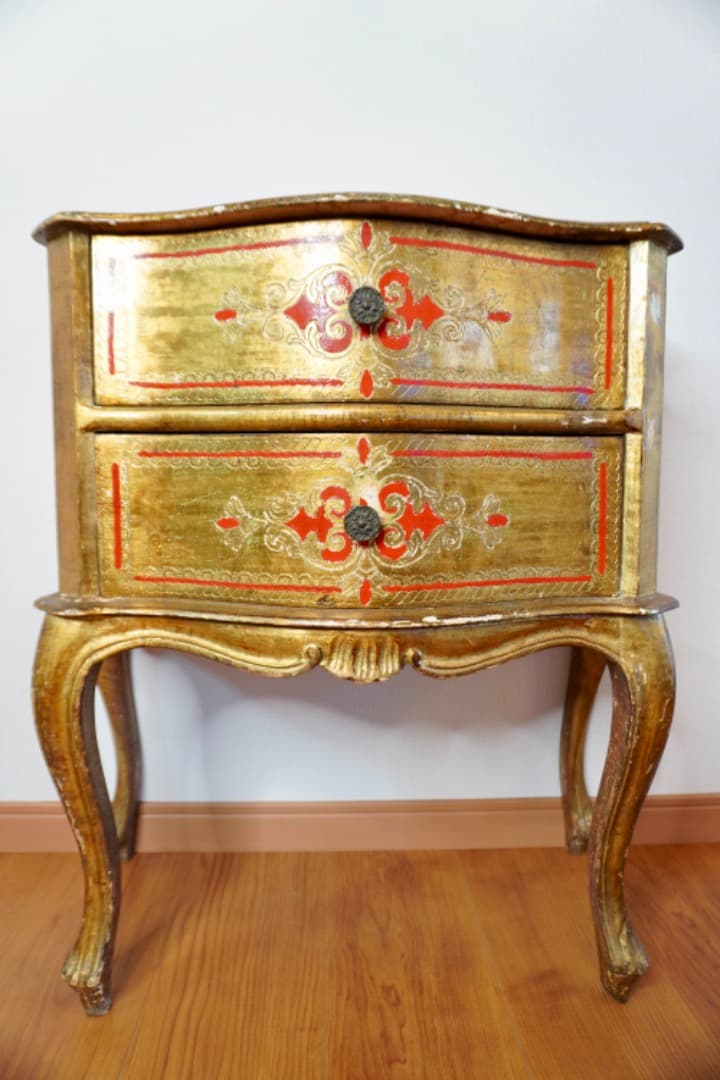 フランスアンティーク サイドチェスト 猫脚 シノワズリ