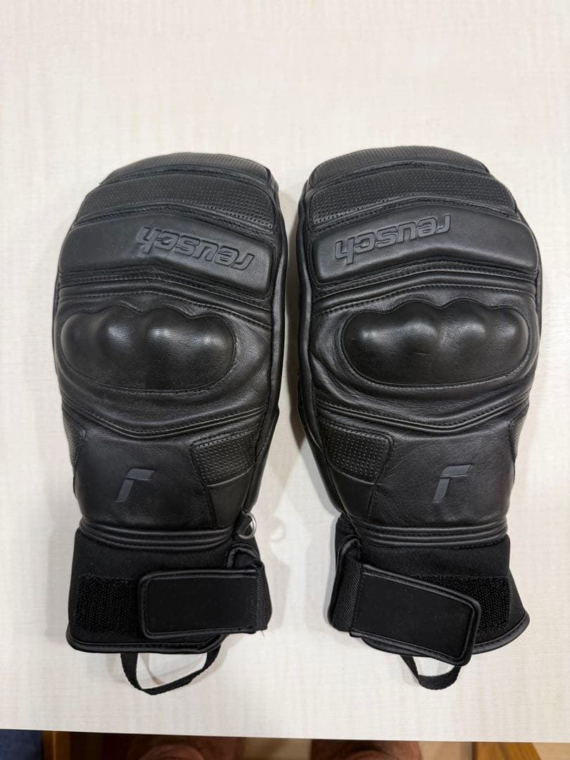 24•25 REUSCH ロイシュ スキー グローブ レザー ミトン １度使用