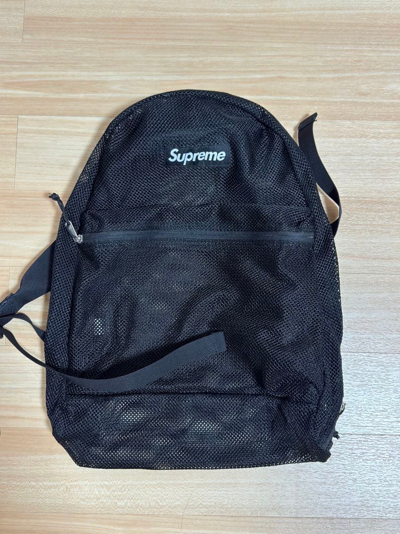 スケートボード Supreme Mesh backpack black 16ss