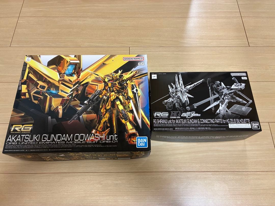RG アカツキガンダム　シラヌイパック&HGゼウスシルエット用接続パーツ