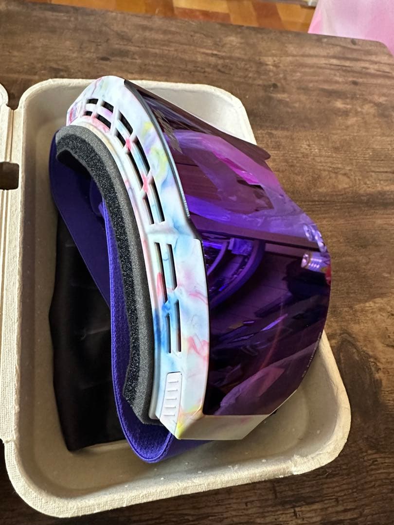 100% パープルレンズ ゴーグル ケース付き