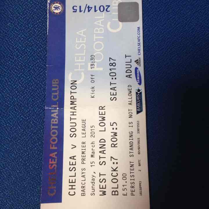 チェルシー 14-15マッチデイプログラム 直筆サイン入り