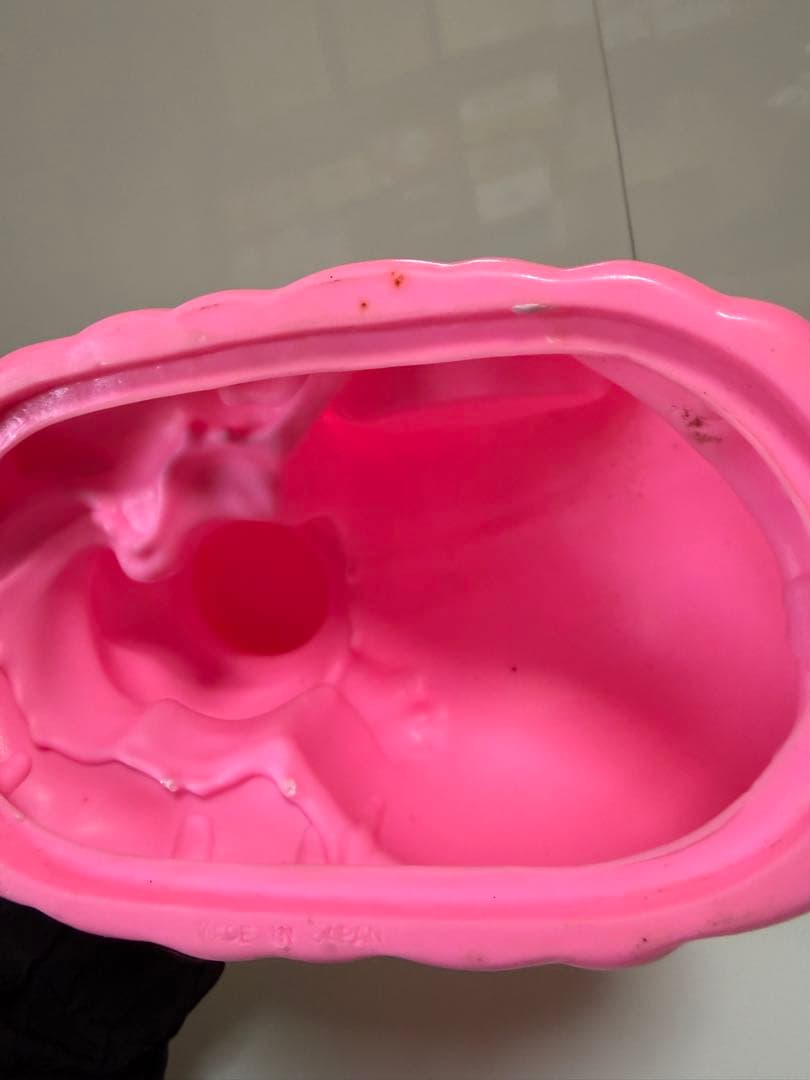 昭和レトロ 風小僧 日本製 販促ノベルティ マスコット 当時物 ピンク 箱付