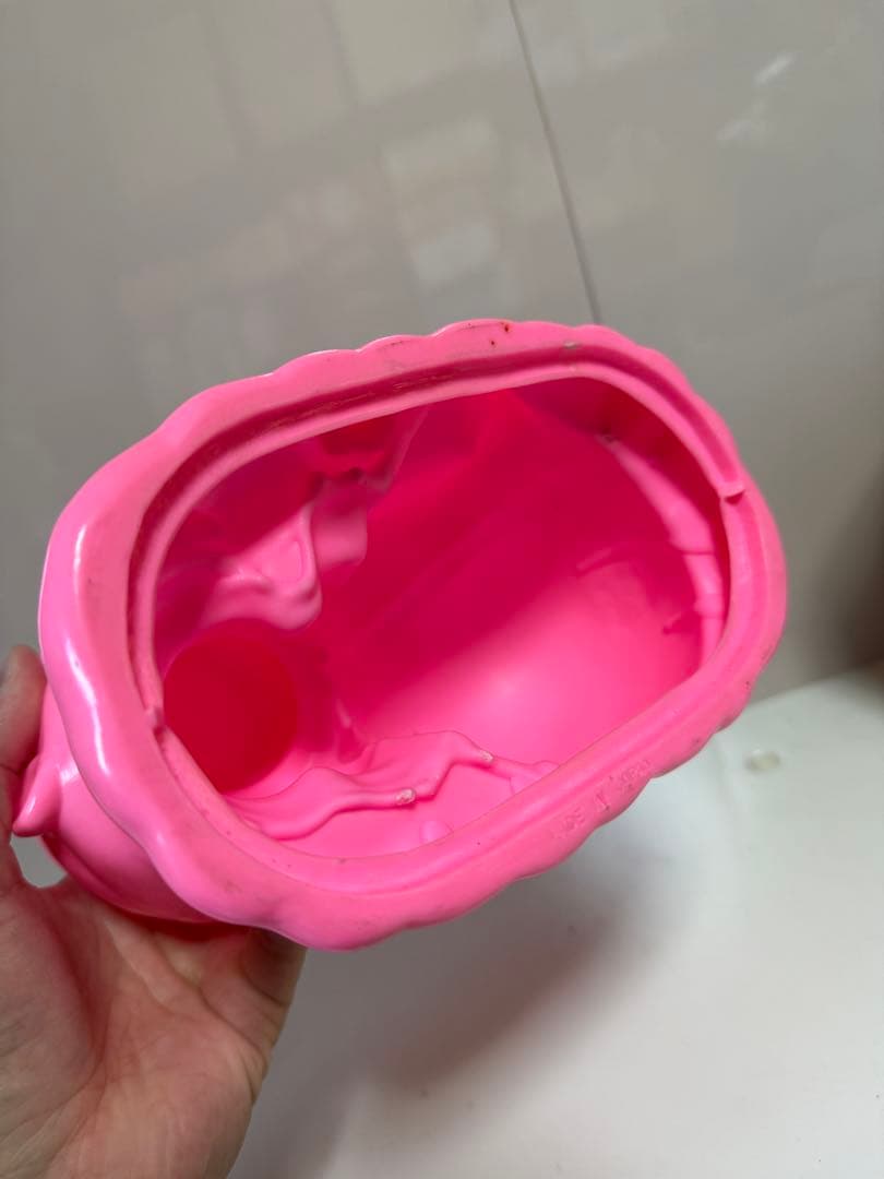 昭和レトロ 風小僧 日本製 販促ノベルティ マスコット 当時物 ピンク 箱付