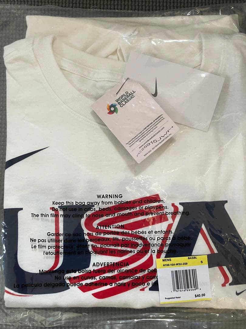 WBC 2023 アメリカ代表 マイクトラウトTシャツ S