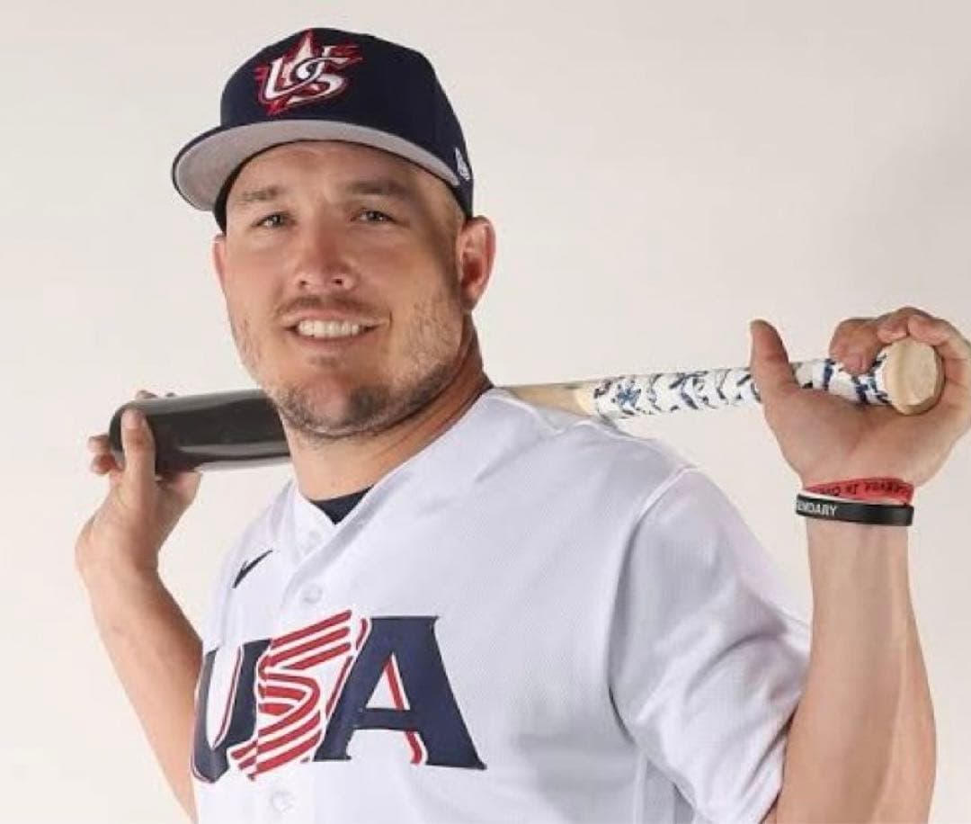 WBC 2023 アメリカ代表 マイクトラウトTシャツ S