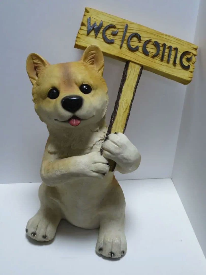 柴犬 置物 ウエルカム ガーデニング オブジェ