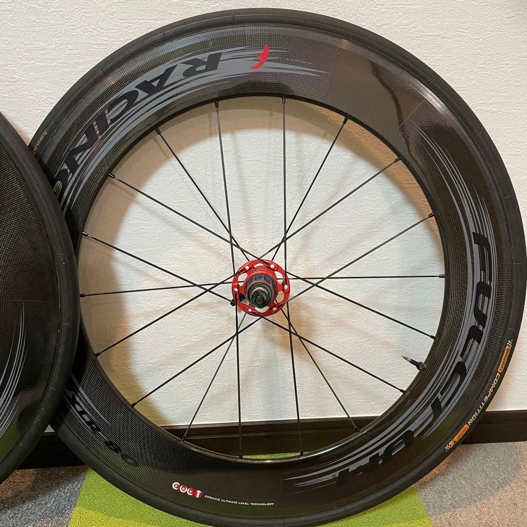 カーボンホイール前後セット Racing Speed XLR80 チューブラー