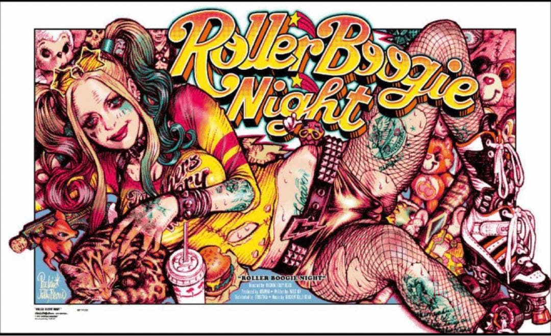 ロッキンジェリービーン ROLLER BOOGIE NIGHT ポスター 正規品