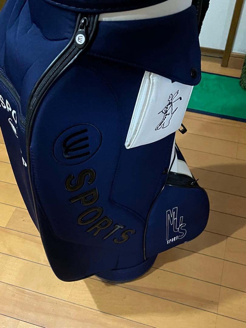 使用感極小　M.U SPORTS ネイビー キャディバッグ　レディース　ウエサコ
