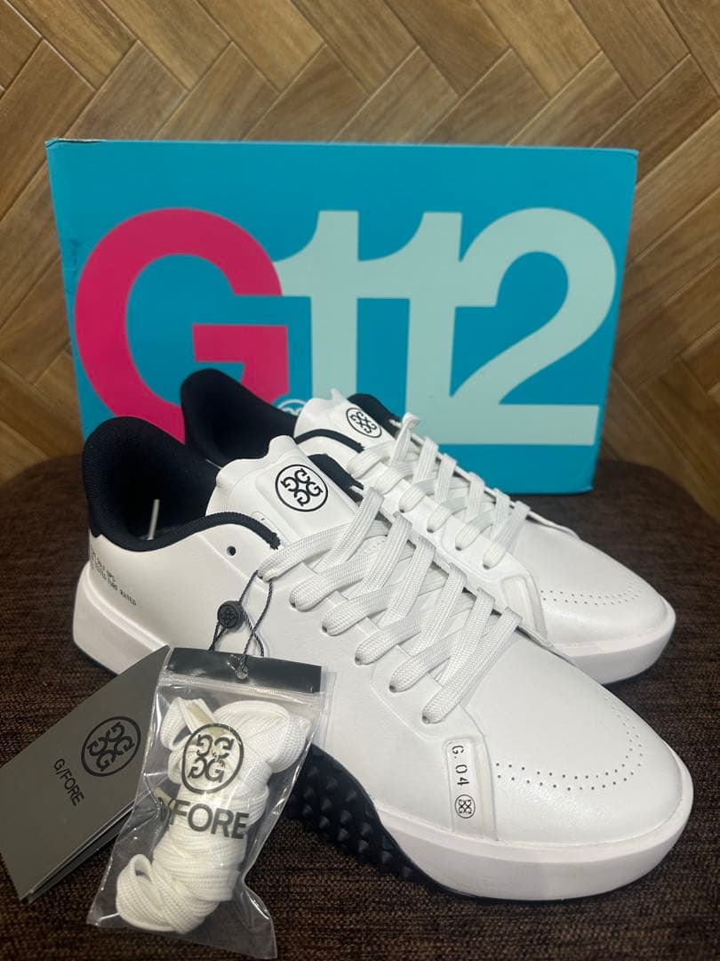 G/FOREメンズシューズG.112　ホワイト×ネイビー　27㎝