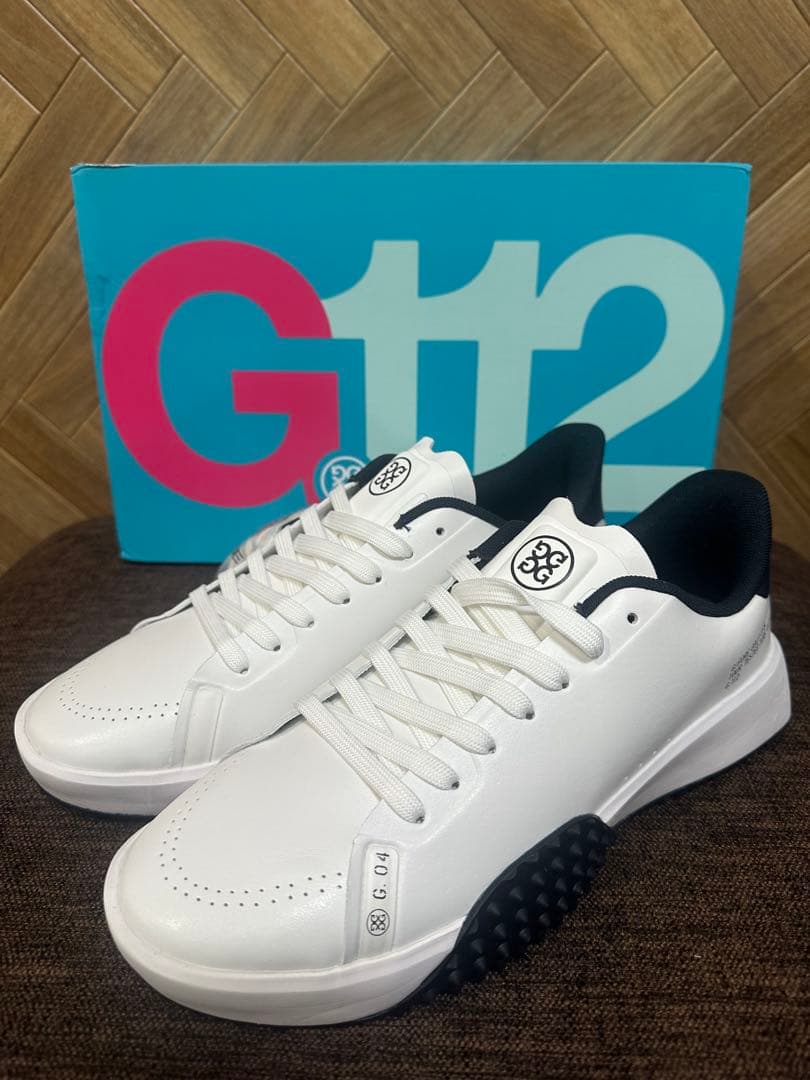 G/FOREメンズシューズG.112　ホワイト×ネイビー　27㎝