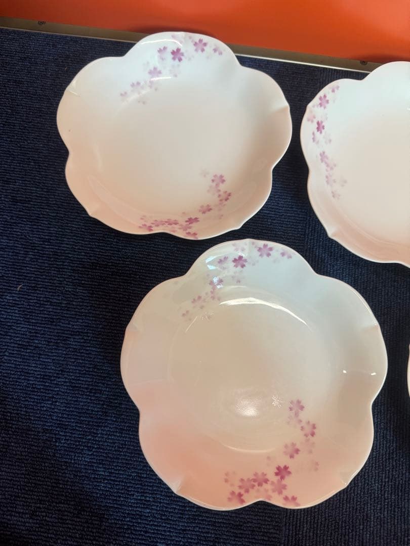 2024 深川製磁　桜　和皿　5客　未使用
